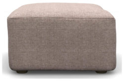 Heart of House Chloe Fabric Footstool - Oyster